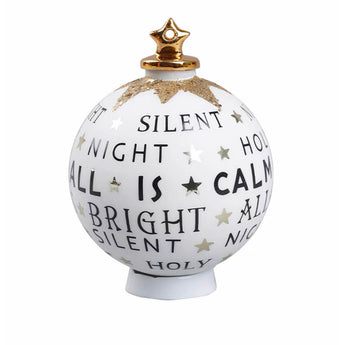 "Silent Night" Glass Ornament