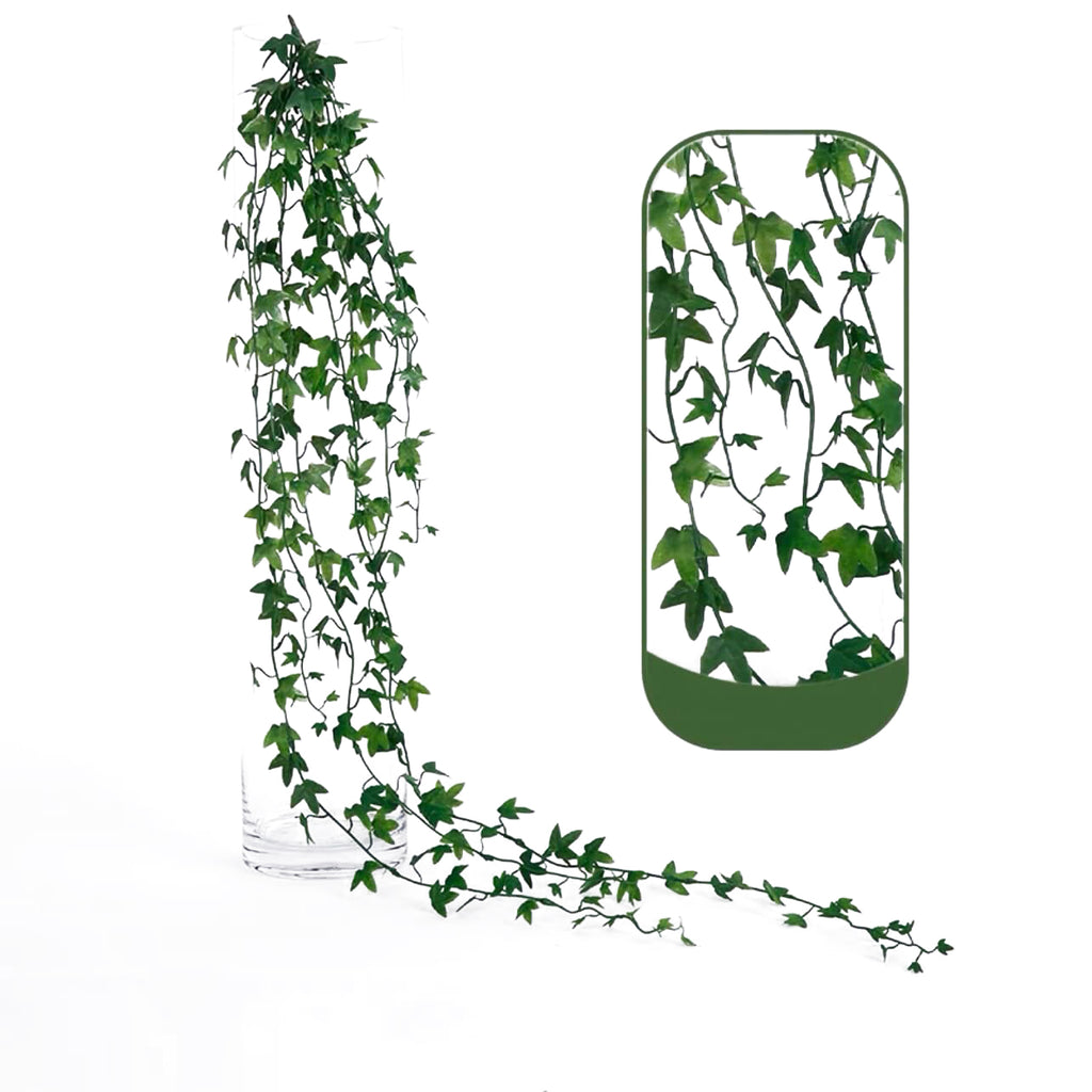 35 in. Artificial Philodendron Ivy Leaf Vine Hanging Plant Greenery Foliage Bush