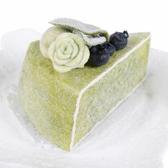 Matcha Ice Cream Cake Slices