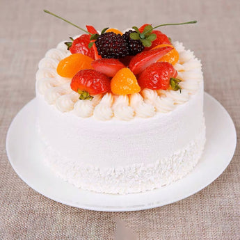 6" Vanilla Fruit Cream Cake